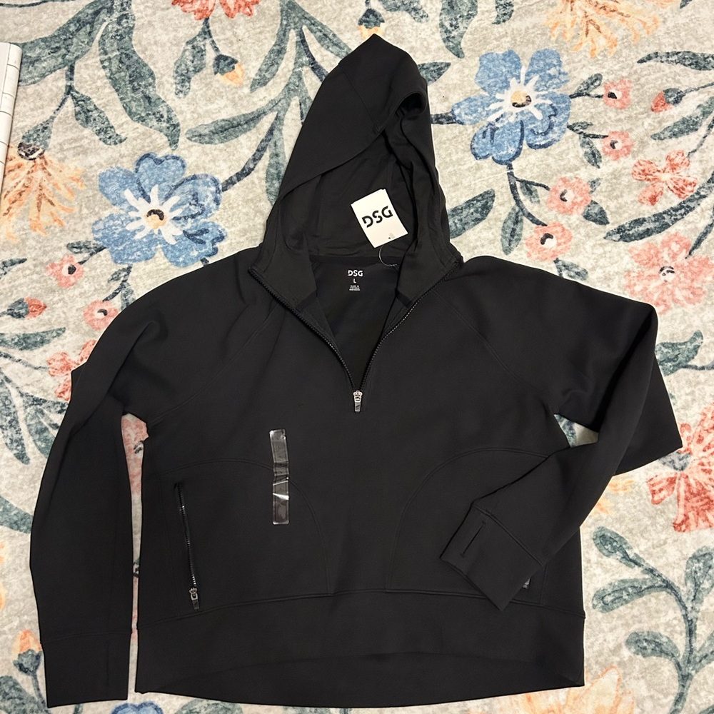 DSG Pure Black Sport Fleece 1/4 Zip